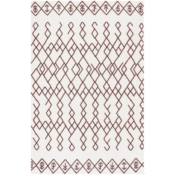 Safavieh Cedar Brook Small Rectangle Area Rug, Ivory and Rust - 4 x 6 ft. CDR501D-4 - main